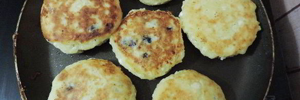 сырники с черникой