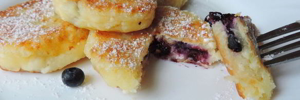 сырники с черникой