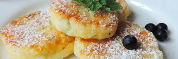 сырники с черникой