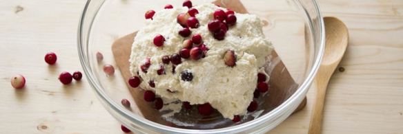 сырники с клюквой