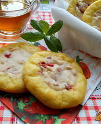 Сырники с творожным кремом в духовке