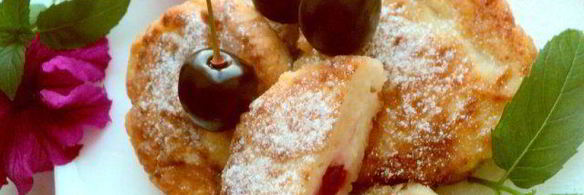 сырники с вишней и шоколадом