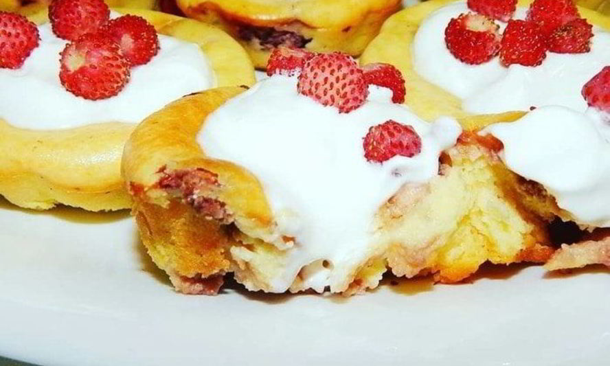 Рецепт сырников с земляникой в духовке