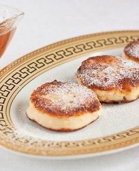 Ванильные сырники изюмом