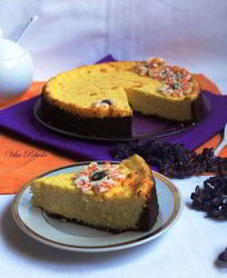 Воздушный творожник на шоколадной основе