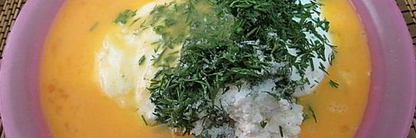 воздушные сырники с укропом в духовке