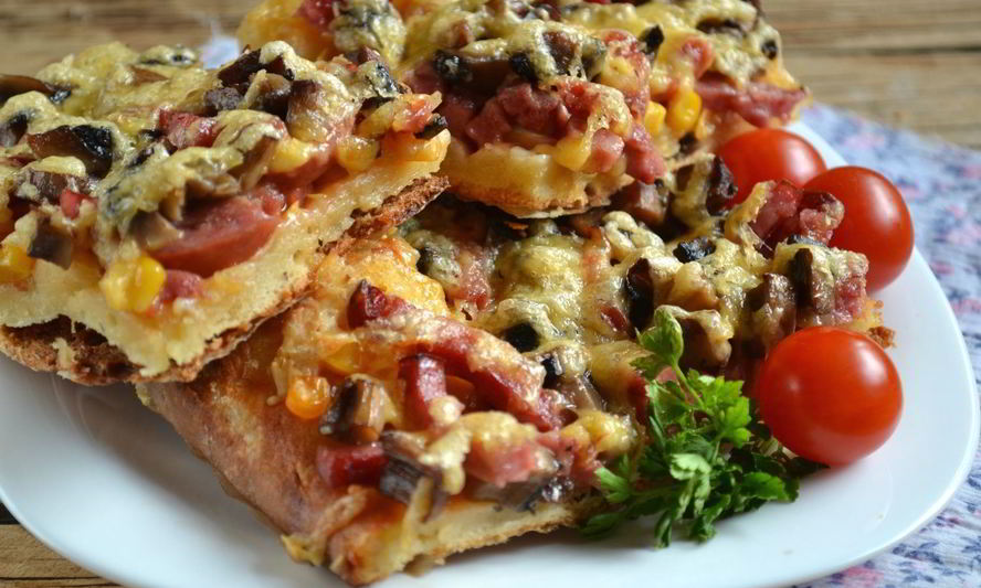 Рецепт бездрожжевого теста для пиццы на молоке