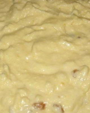 Бисквитное тесто с творогом