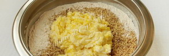 песочное ореховое тесто