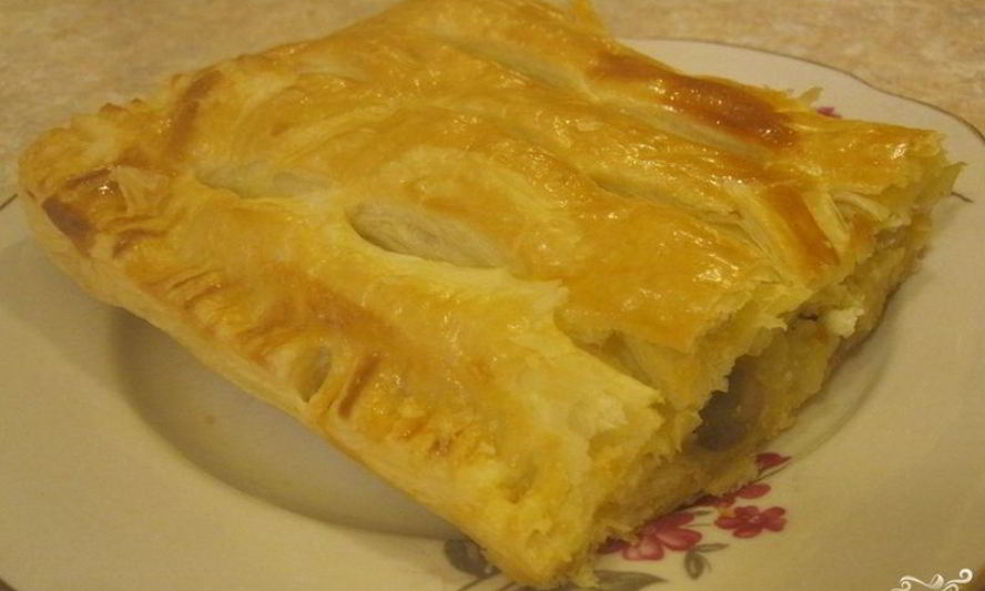 Рецепт слоеного бездрожжевого теста с капустой