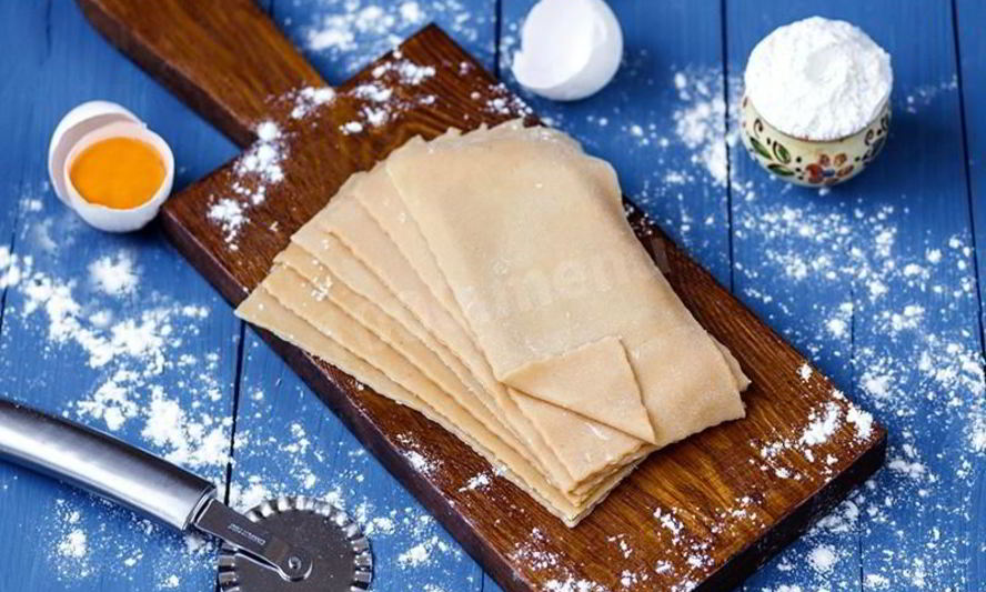 Рецепт теста для листов лазаньи