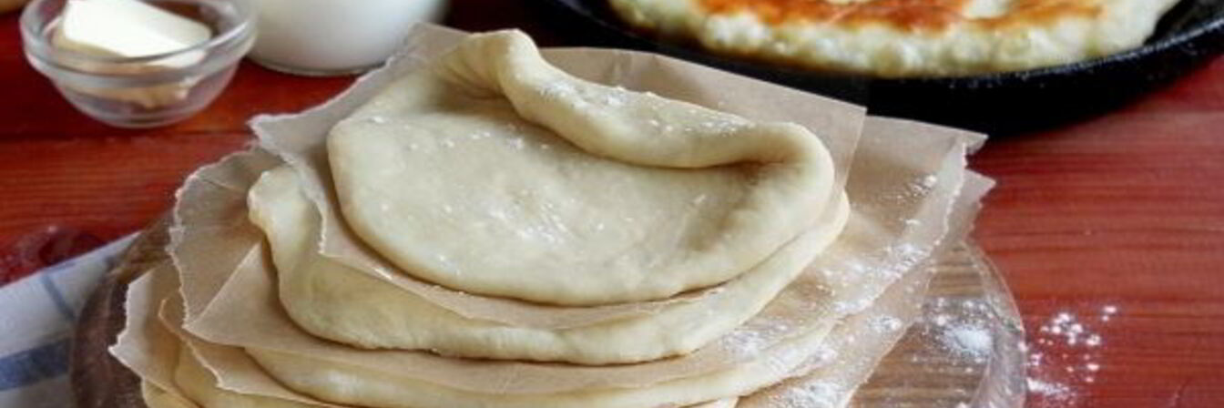 Тесто на кефире для лепешек на сковороде