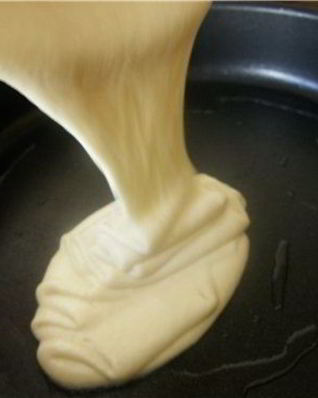 Тесто на сковороде