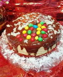 Бисквитный торт с арахисовым кремом