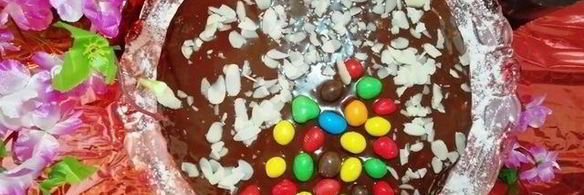 бисквитный торт с арахисовым кремом