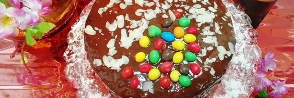 бисквитный торт с арахисовым кремом