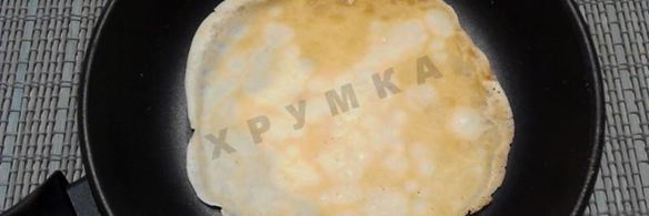 блинный торт с грибами и курицей