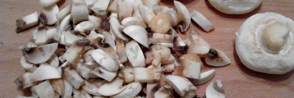 блинный торт с грибами и курицей