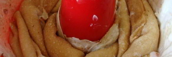 блинный торт свеча