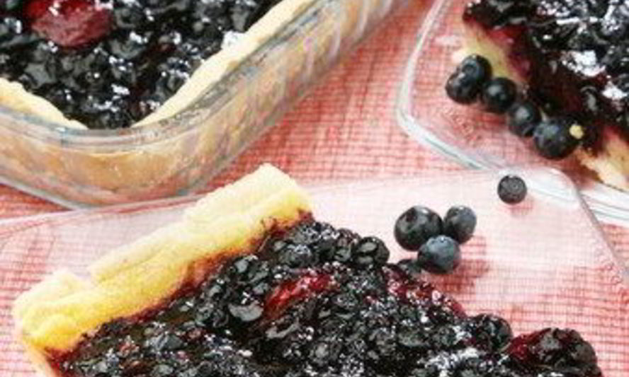 Рецепт черничного торта с лимонной цедрой