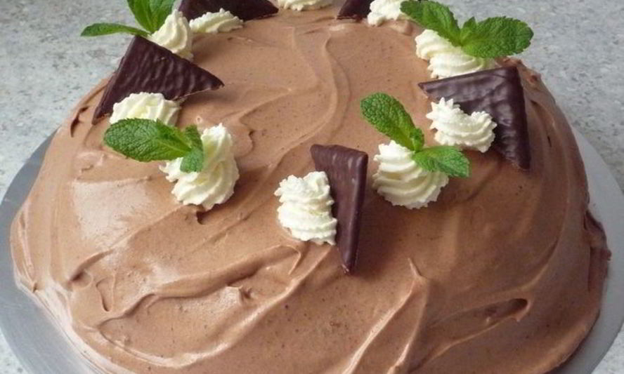 Рецепт лакомого шоколадно-мятный торт