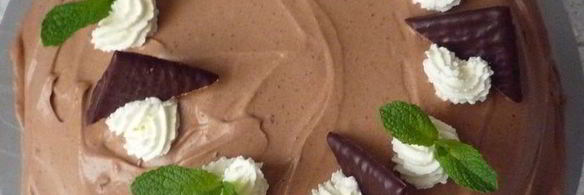 лакомый шоколадно-мятный торт