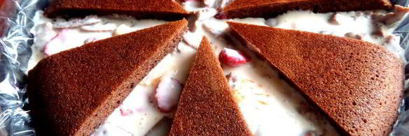 летний торт фрукты в желе