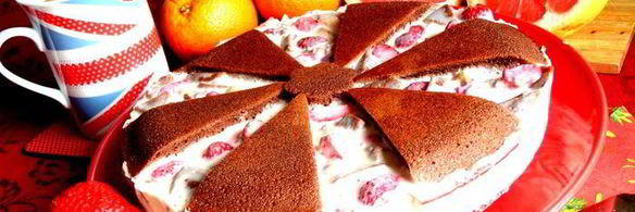 летний торт фрукты в желе