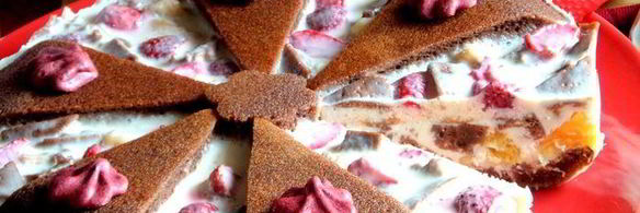 летний торт фрукты в желе