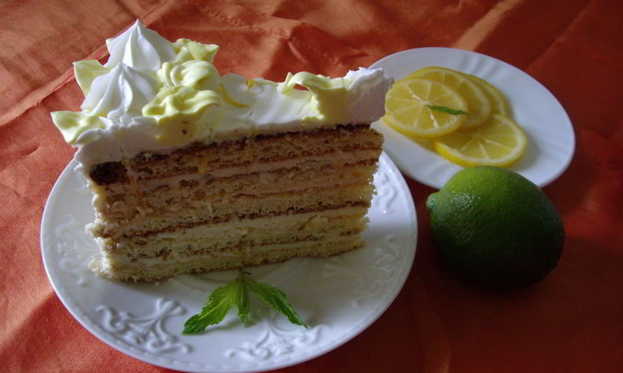 Рецепт лимонного торта с масляным кремом