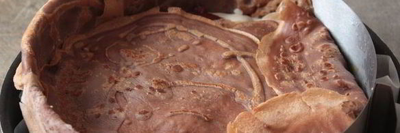 муссовый торт с шоколадными блинами