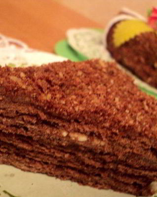 Наполеон шоколадный