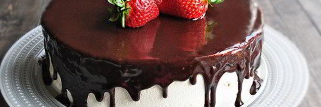 Шоколадно-лимонный торт Птичье молоко