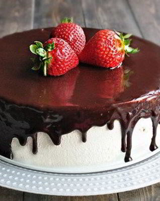 Шоколадно-лимонный торт Птичье молоко