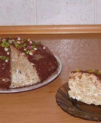 Сметанно-банановый тортик без выпечки