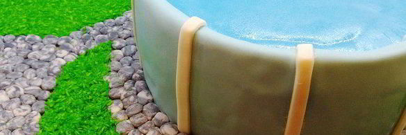 торт бассейн