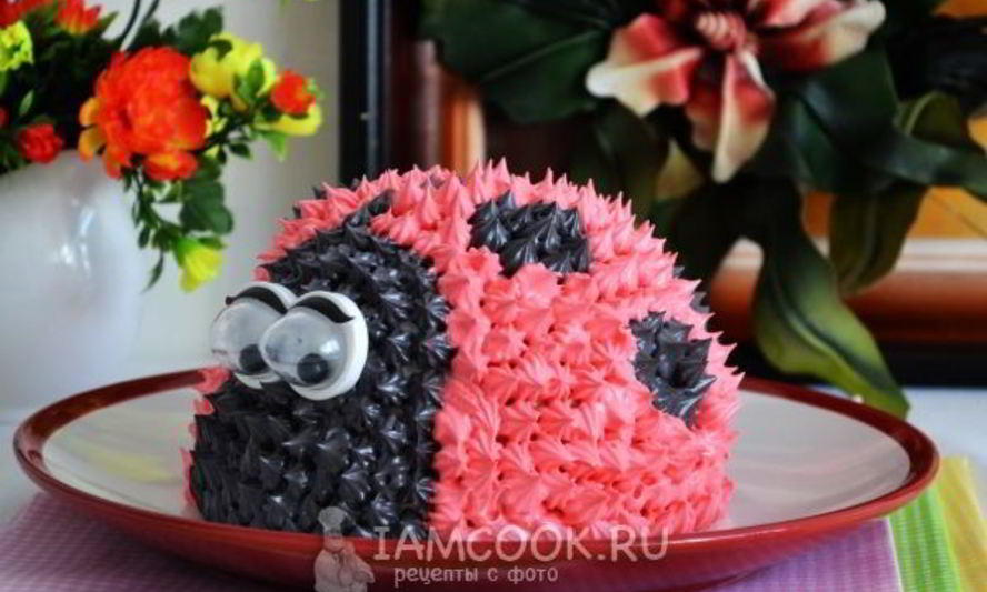 Рецепт торта божья коровка