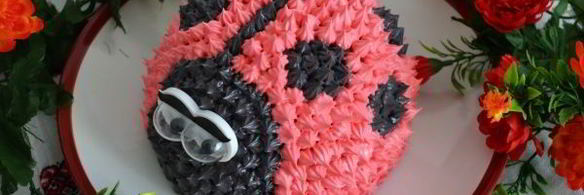 торт божья коровка