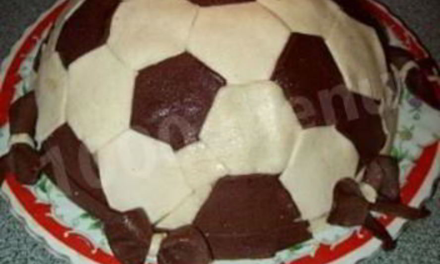 Рецепт торта для любителей футбола