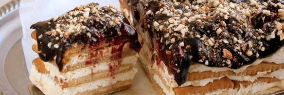 торт из печенья и творога