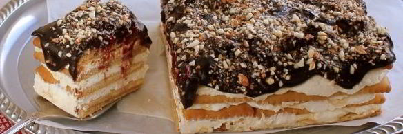 торт из печенья и творога