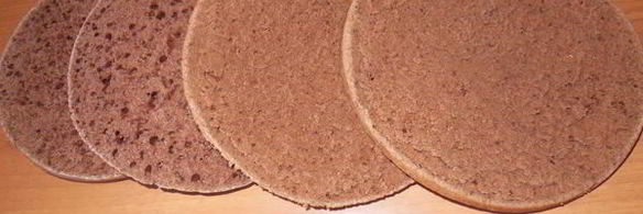 торт кофейно-шоколадный с творожным кремом