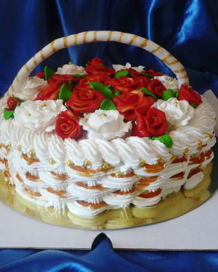 Торт-корзина Любимой маме