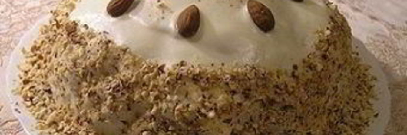 Торт Крем-брюле с миндалем