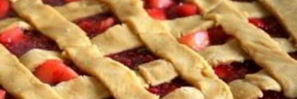 торт линцер с малиной и яблоками