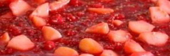 торт линцер с малиной и яблоками