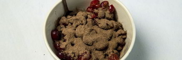 торт медовые соты с вишней