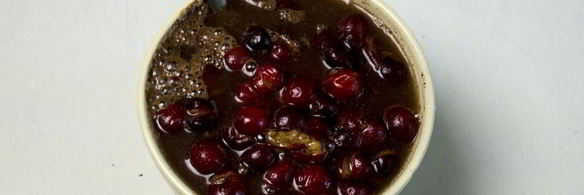 торт медовые соты с вишней