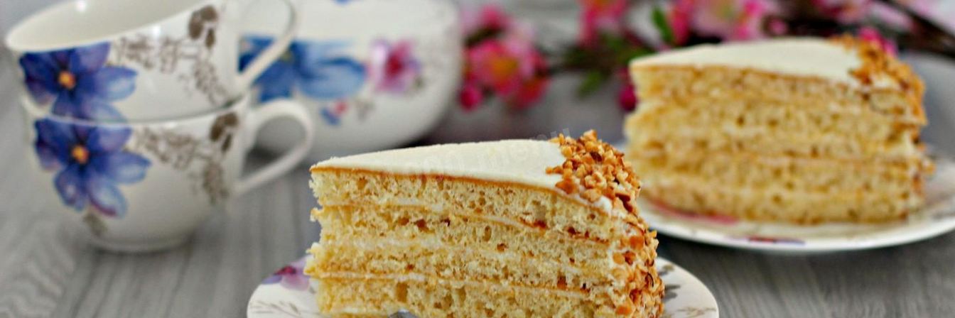 Торт Молочная девочка с пломбирным кремом