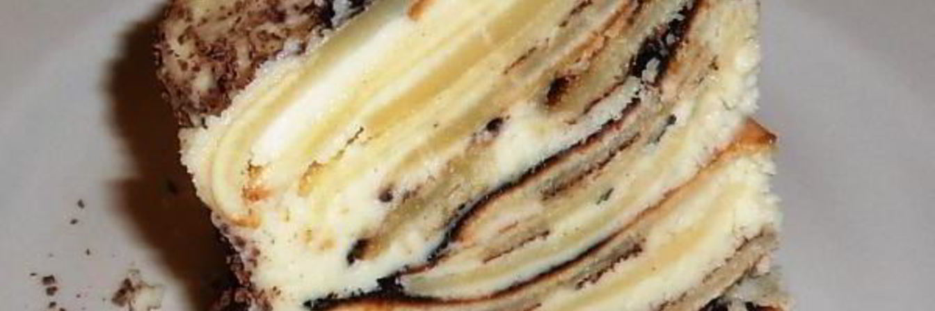 Торт Полено со сгущенкой